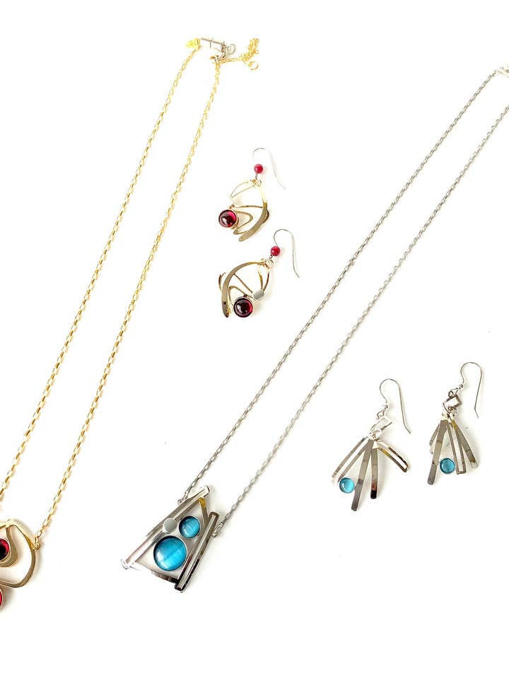 SETS (NY) - Chain Neck(N) 19''+2'' & Wire Ear (Y) Sets for wholesale by Christophe Poly / Crono Design