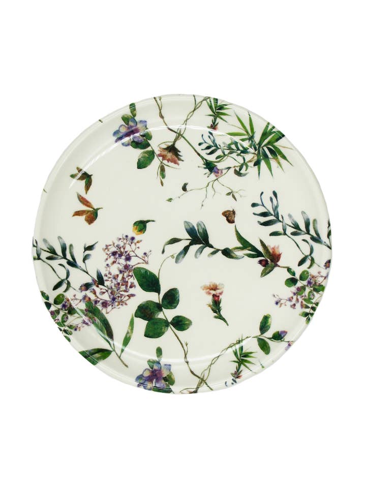 Bread Plate Wild Flora for wholesale by Pó de Barro