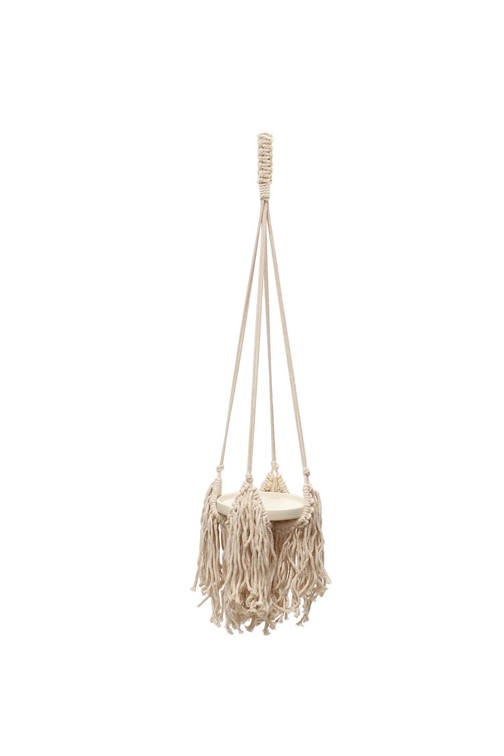 Soul of the Party - Wholesale Hanging Planter - Fringed Plant Hanger - Natural1