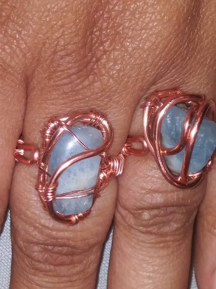 Aquamarine Rings for wholesale by Twisted Rose Metal