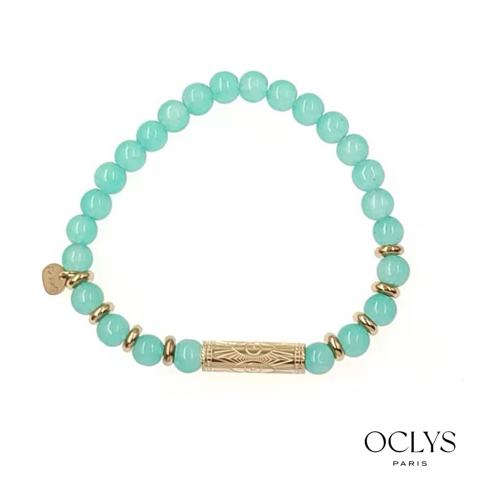 Oclys - Wholesale Beaded Bracelet - Stainless steel bracelet and Tyché stones4