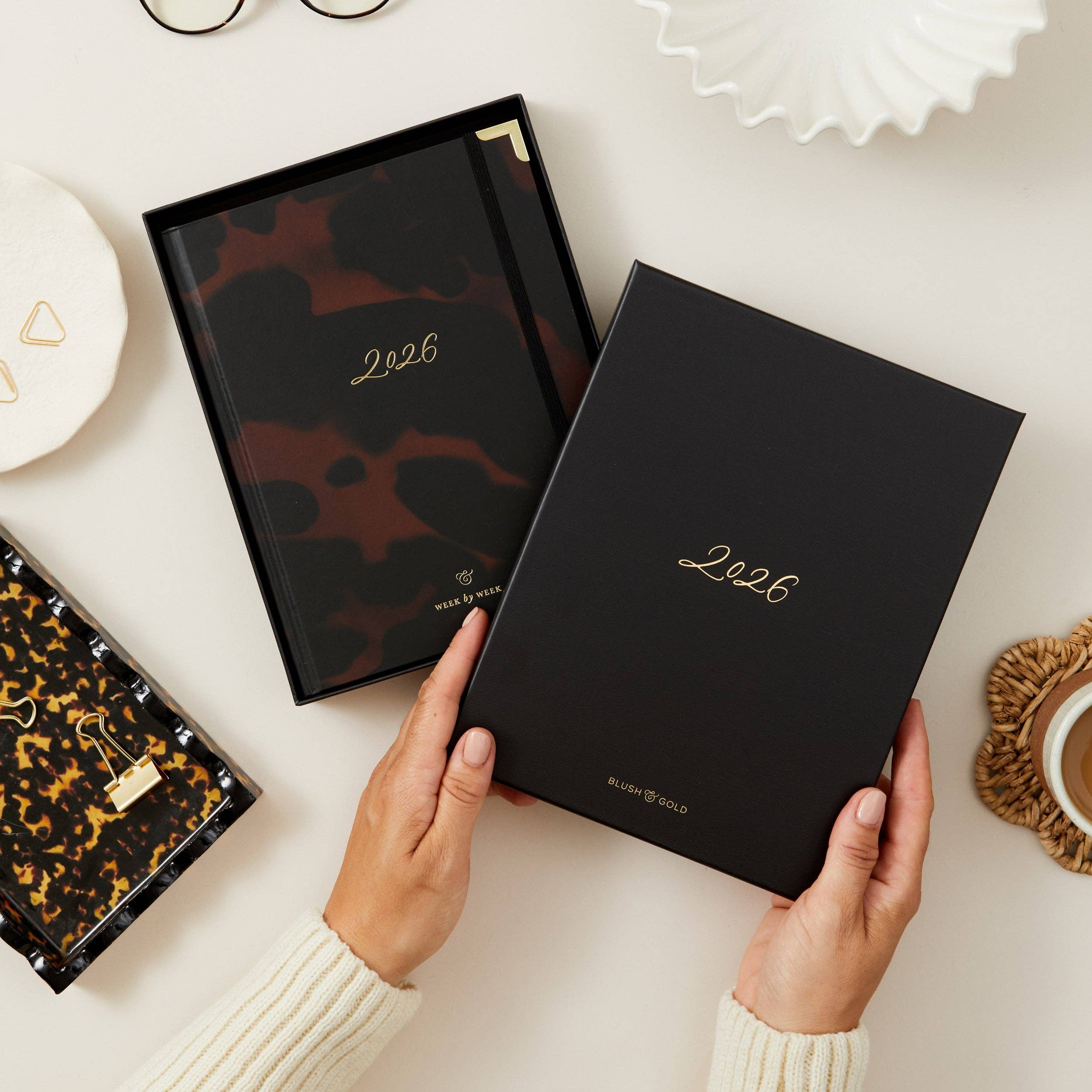 Blush And Gold - Wholesale Planner - 2026 Weekly Planner - Tortoise1