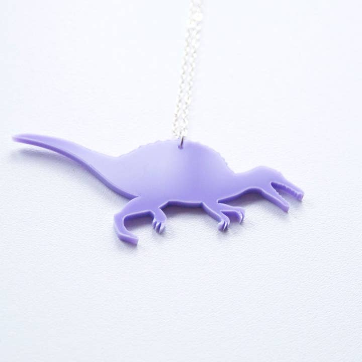 designosaur – Colar pingente/pendente por atacado – Colar pingente de dinossauro Spinosaurus