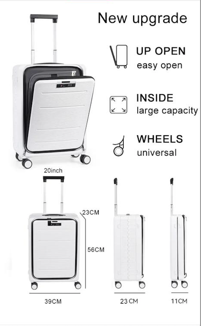 TWRC INC - Vendita all'ingrosso Valigie - Valigia pieghevole unisex leggera in PP 100% ecologico da 20"3