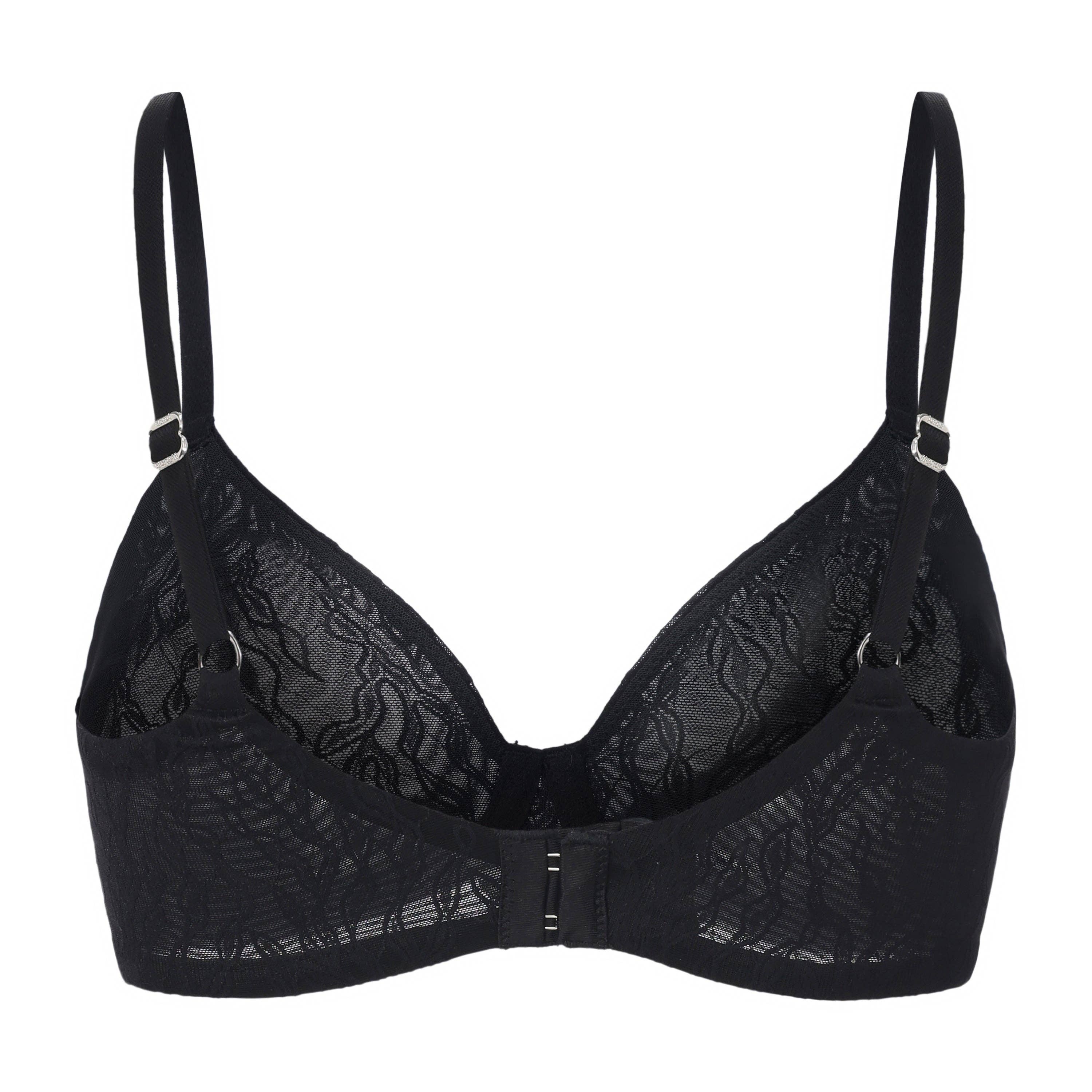 Amour d'Agnette - Wholesale Bra - Women's - Julie Molded Lace & Mesh T-Shirt Bra2