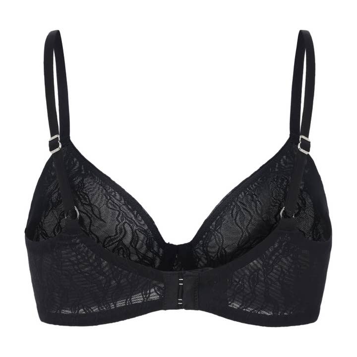 Amour d'Agnette - Wholesale Bra - Women's - Julie Molded Lace & Mesh T-Shirt Bra2