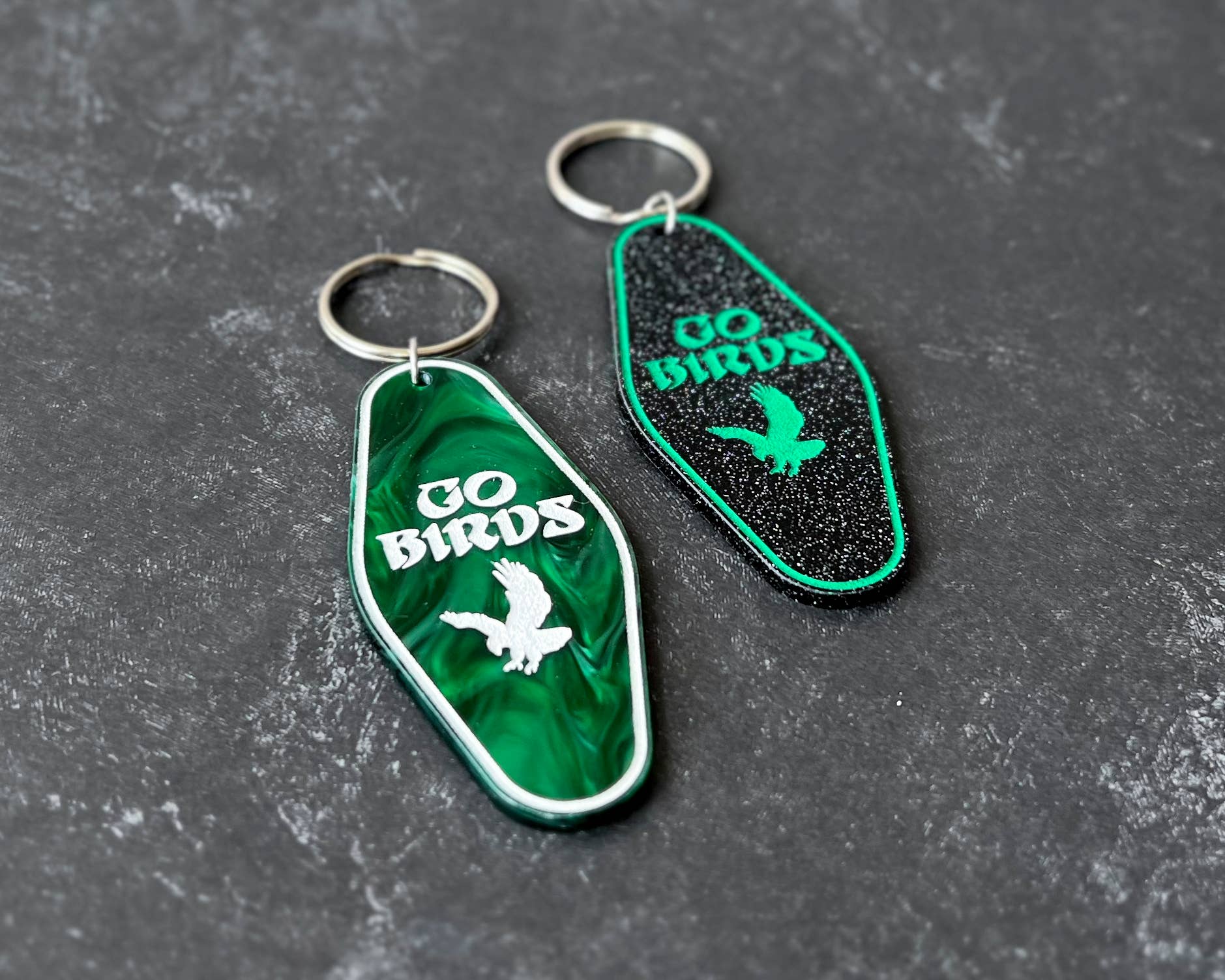 Studio Bladel - Wholesale Keychain - Unisex - Go Birds acrylic motel key style keychain3
