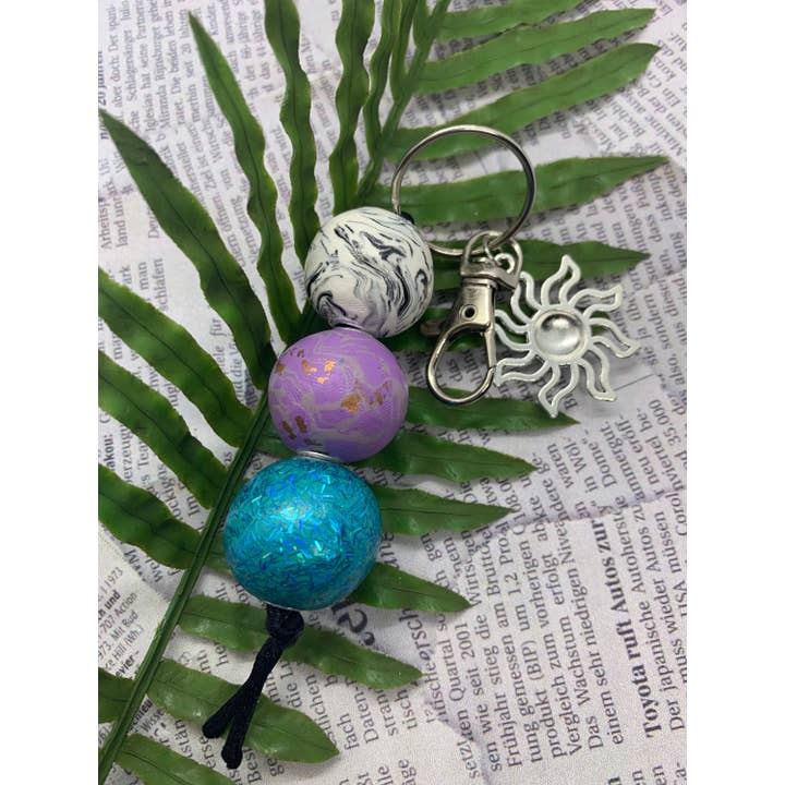 StayTay Store - Wholesale Keychain - Women's - Cosmos | Polymer Clay Keychain | Purse Accessory | Zipper Pull | Keychain For Purse | Backpack Zipper Keyring