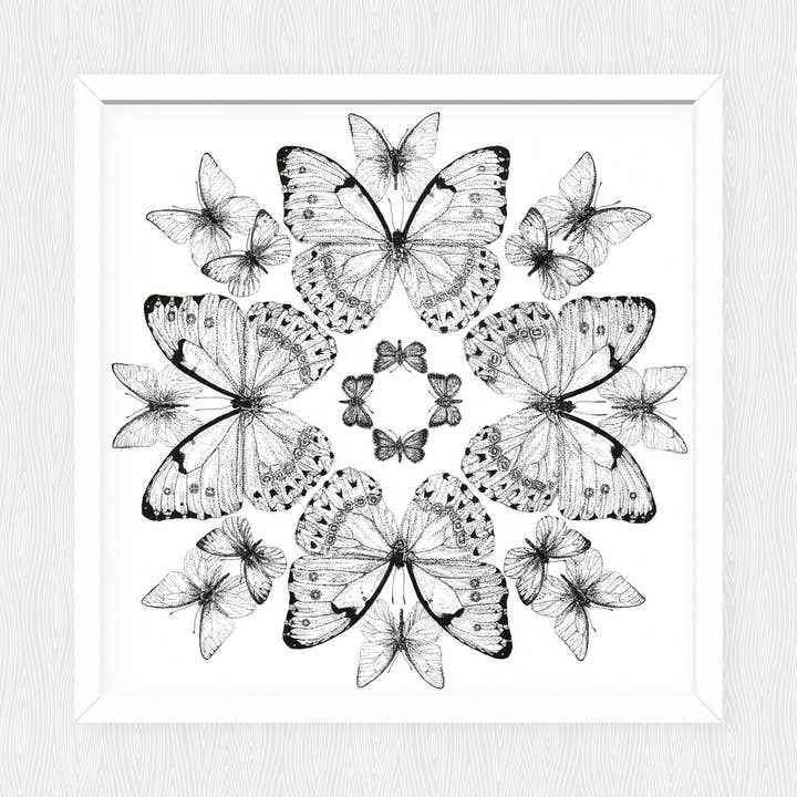 Butterfly Geo Print-Butterfly Pattern-Animal Print for wholesale by Svhillustration