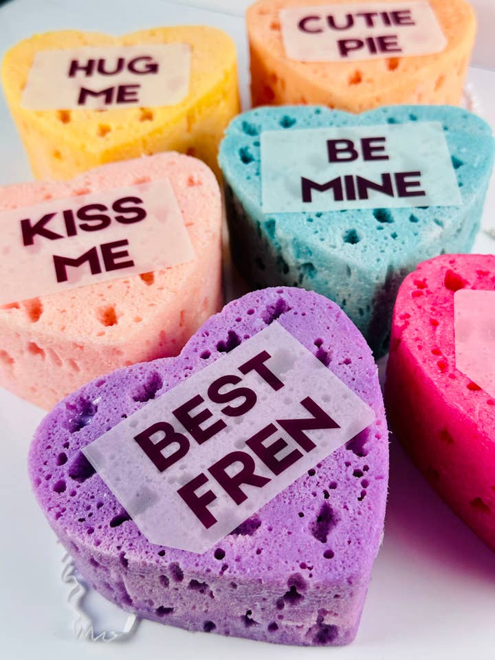 Valentine Bubble Sponge, Seasonal for wholesale by The Green Rift