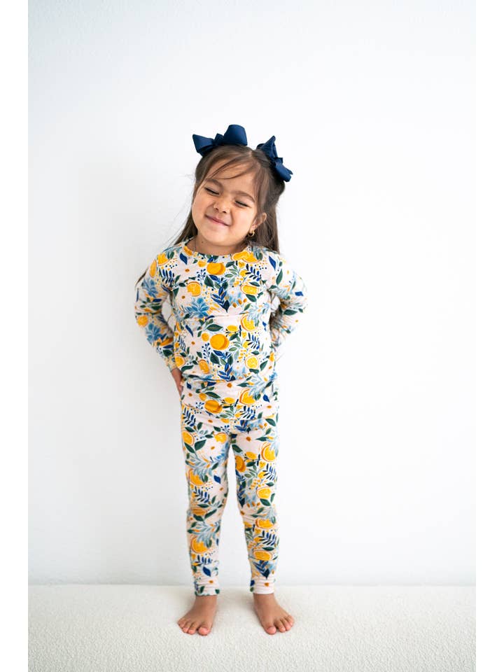 Love, Eloise - Wholesale Sleepwear Set - Kids - Kids Bamboo Long Sleeves Pajama Set - Clementine6