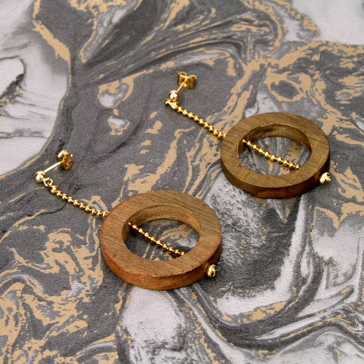 Ash örhängen för wholesale av Industrial Jewellery Ltd