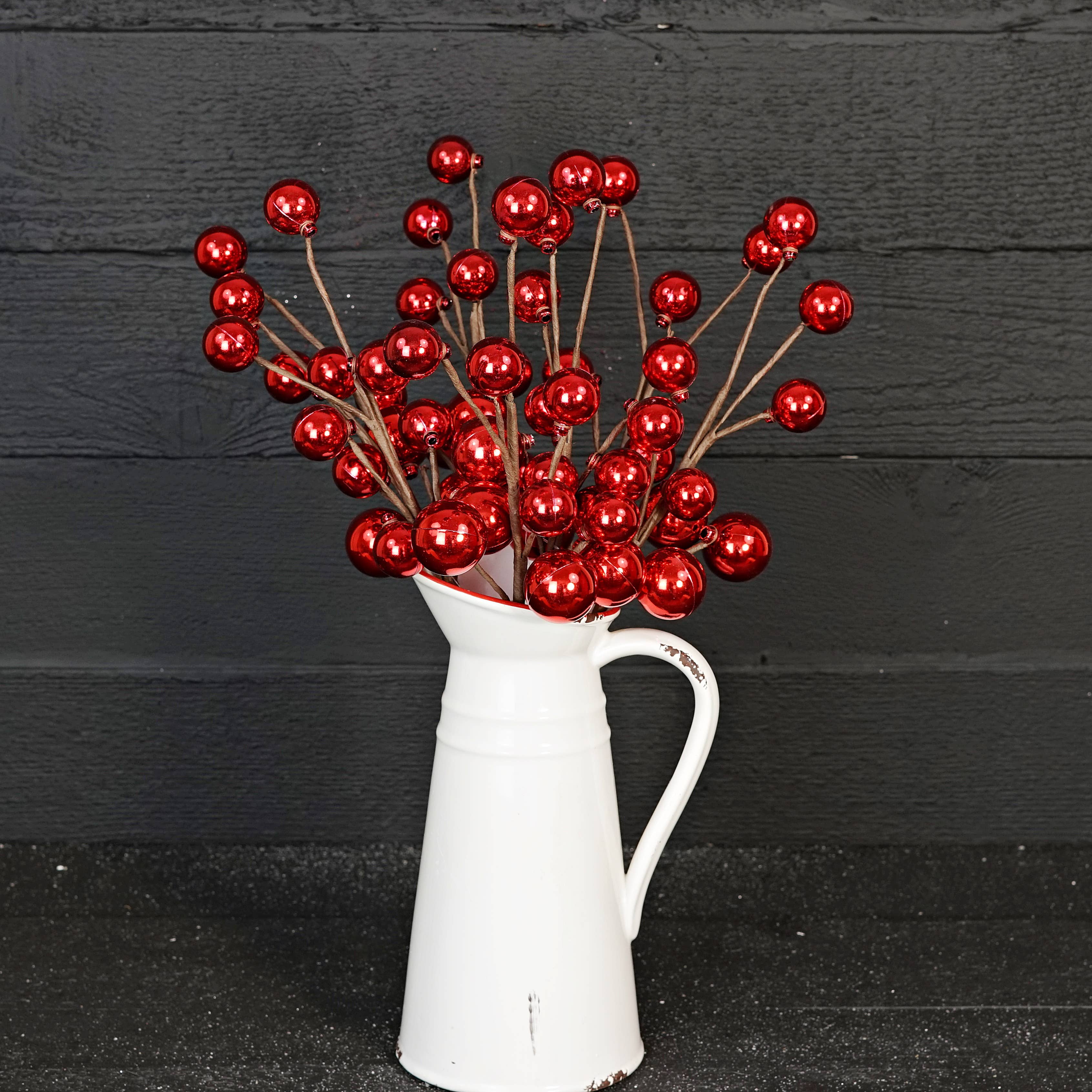 Holiday Depot Inc. - Wholesale Christmas Decoration - ISB60991- 19in Ornament Ball Spray-RED-5