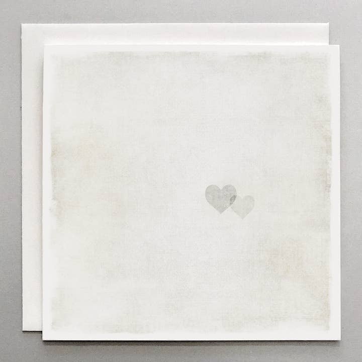 Two Hearts Card - Love Card - Wedding Card for wholesale by Susan Case Designs