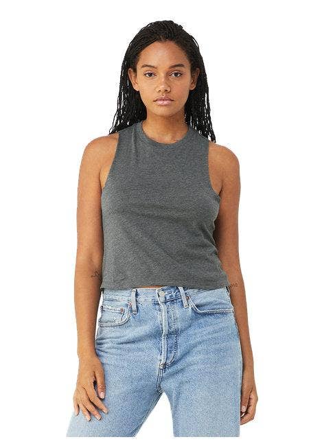 DressesMax - Wholesale Tank Top - Women's - Bella + Canvas Ladies' Racerback Cropped Tank 6682