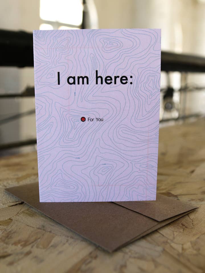 Tarjeta de felicitación «Estoy aquí para ti» para venta al por mayor de Anne Chase Art