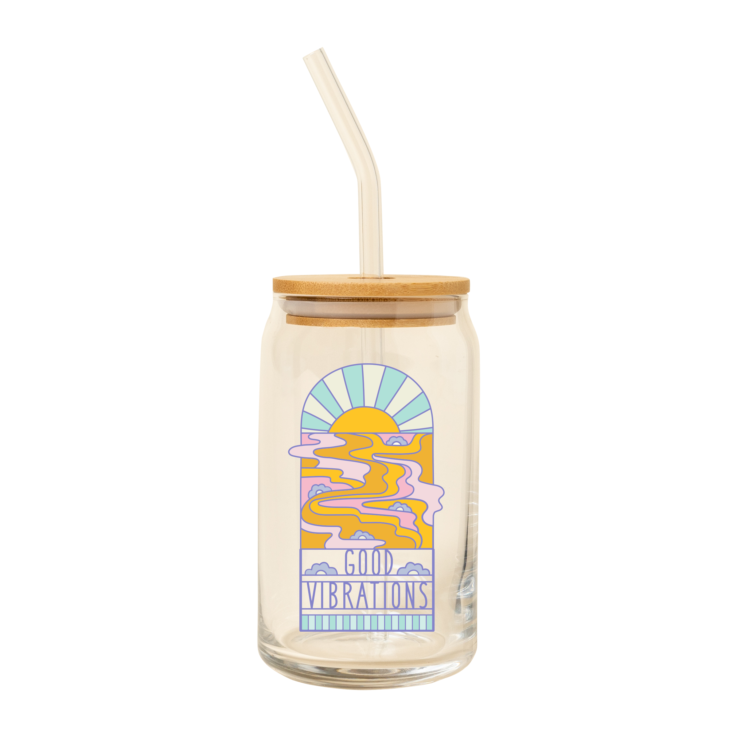 Talking Out of Turn - Wholesale Drinking Glass/Cup - Can Glass w/Lid + Straw (SALE!)18