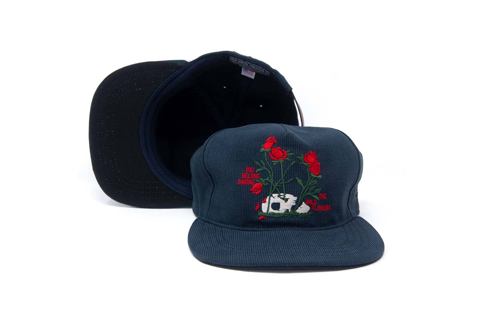 The Ampal Creative - Vente Casquette à visière plate – unisexe - Wild Roses - Strapback3