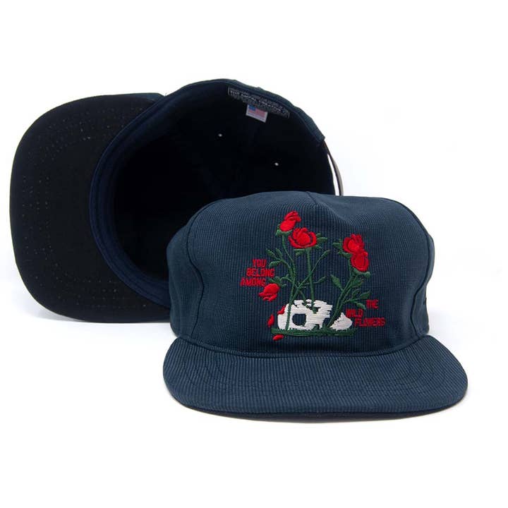 The Ampal Creative - Vente Casquette à visière plate – unisexe - Wild Roses - Strapback3