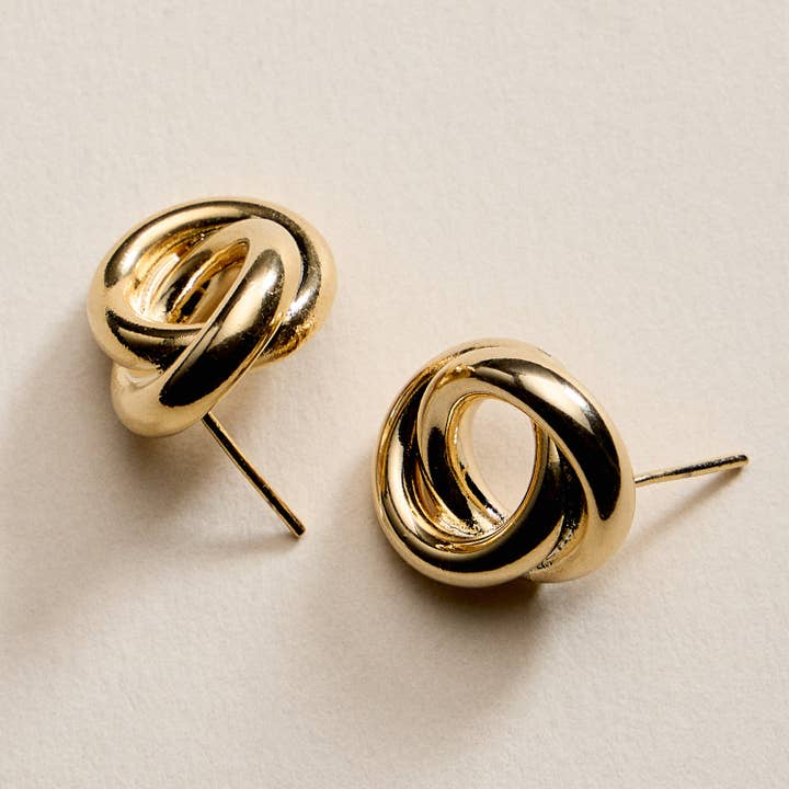 Guldfyllda knutörhängen för wholesale av Frem