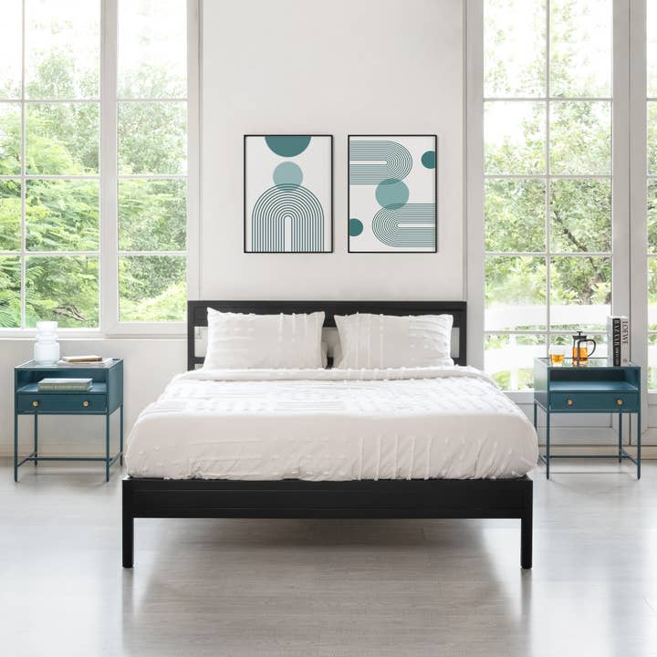 MH London - Wholesale Side Table - Hale Metal Industrial Nightstand with Glass Shadow Box Top16