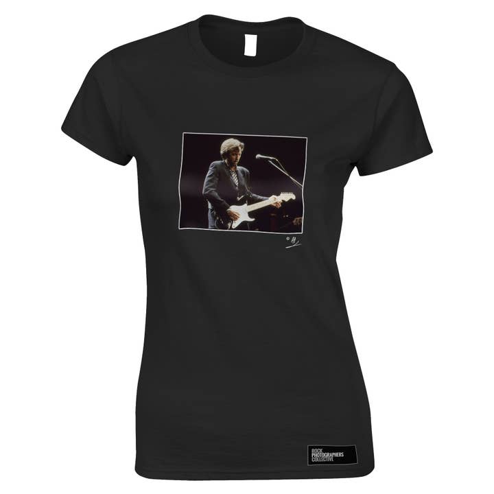 Camiseta feminina Eric Clapton (2) 1991 por atacado de Rock Photographers Collective