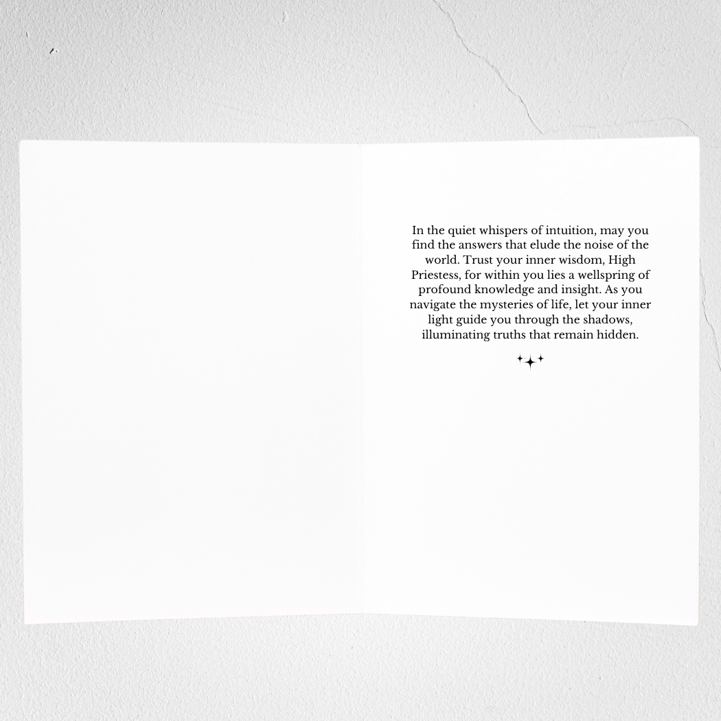 Arcane Wishes - Wholesale Everyday Greeting Card - High Priestess Greeting Card2