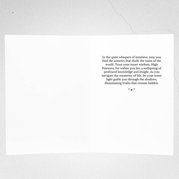 Arcane Wishes - Wholesale Everyday Greeting Card - High Priestess Greeting Card2