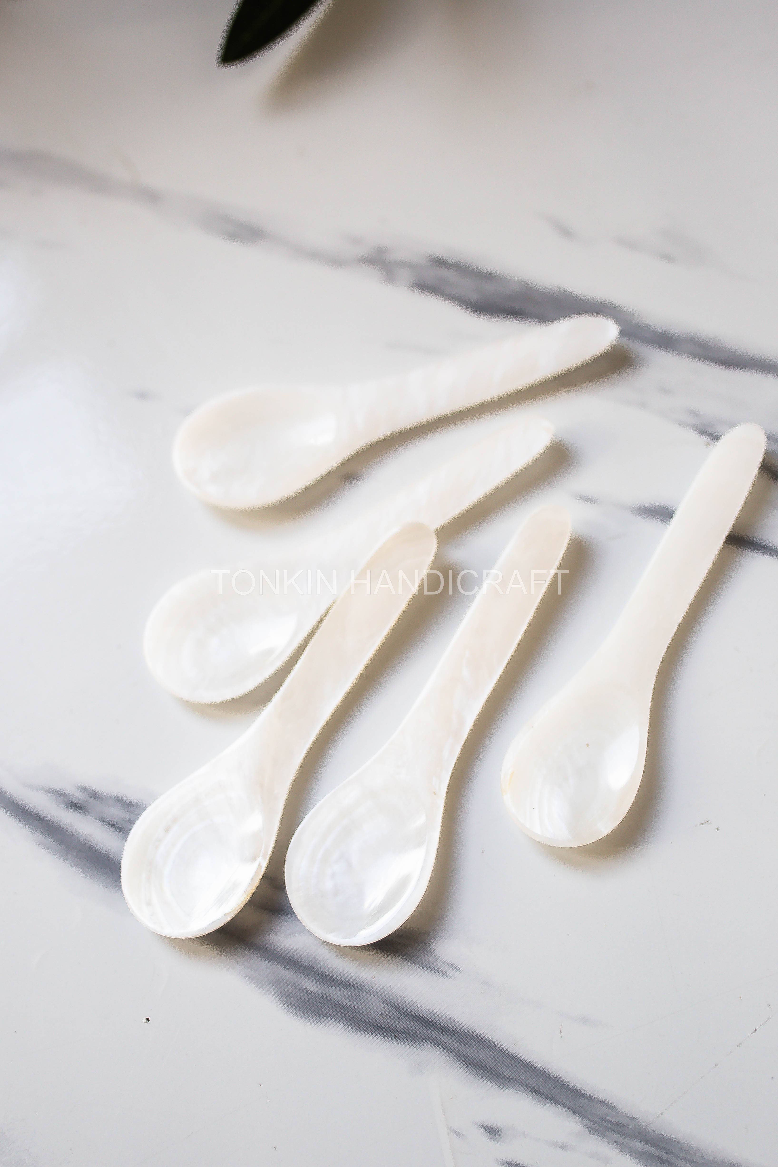 Tonkin Handicraft – Colher de mesa (talheres) por atacado – Colher Mun de Concha para Caviar6