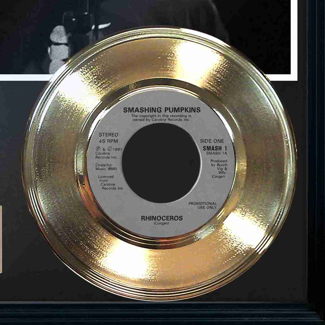 Gold Record Outlet - Wholesale Wall Accent - Smashing Pumpkins "Rhinoceros" Framed Record Display3