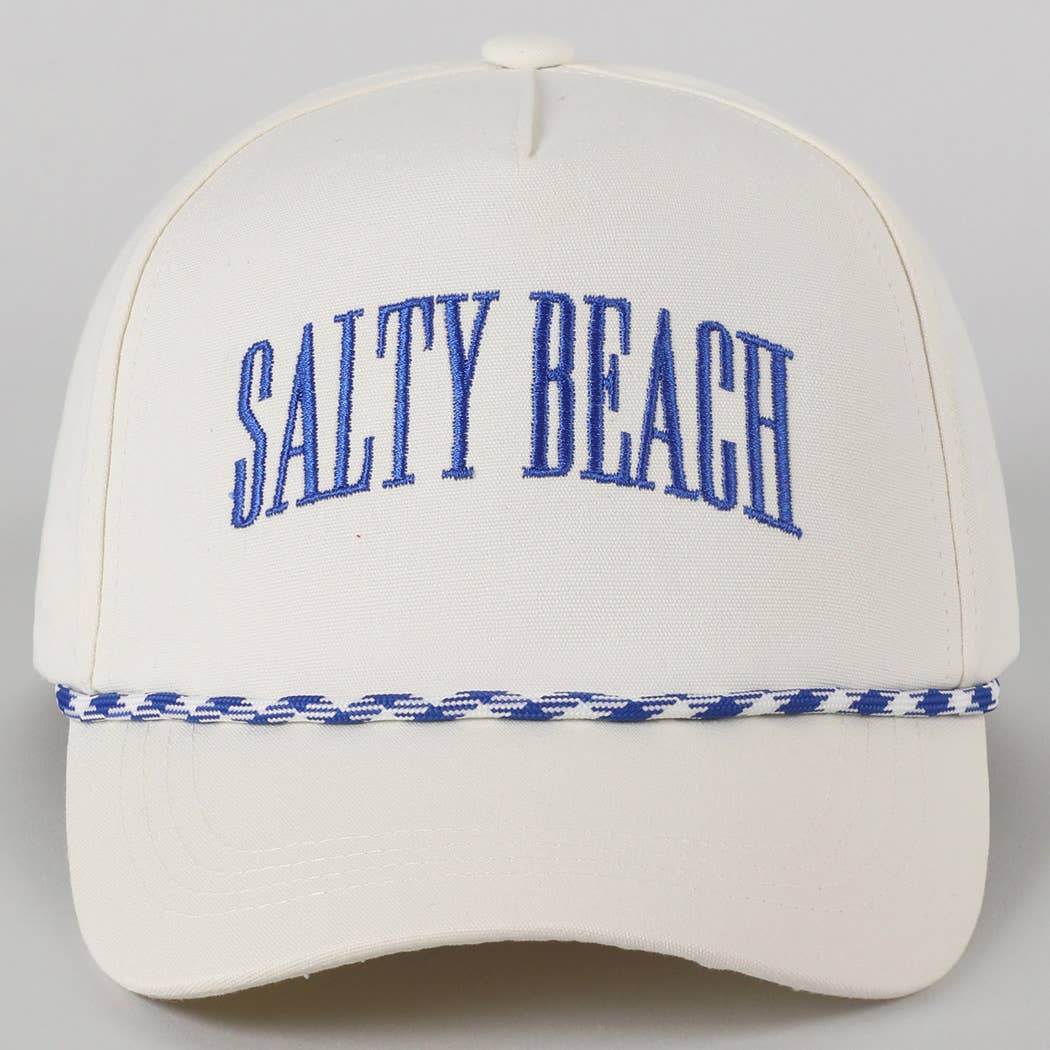 Fashion City - Vendita all'ingrosso Cappellino  da camionista - Unisex - Cappello Trucker Ricamato con Scritta SALTY BEACH17