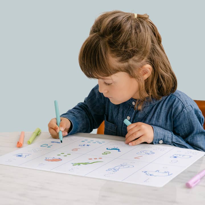 Educational silicone set THE NUMBERS 3 markers included for wholesale by SuperPetit