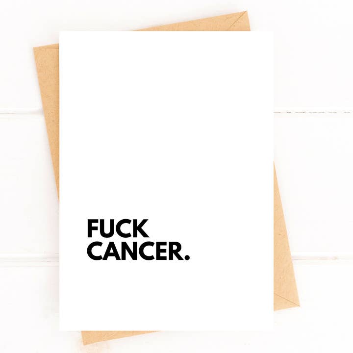 Five Dot Post - Wholesale Get Well Card - Fuck Cancer Get Well Cancer and Chemo Support Card2