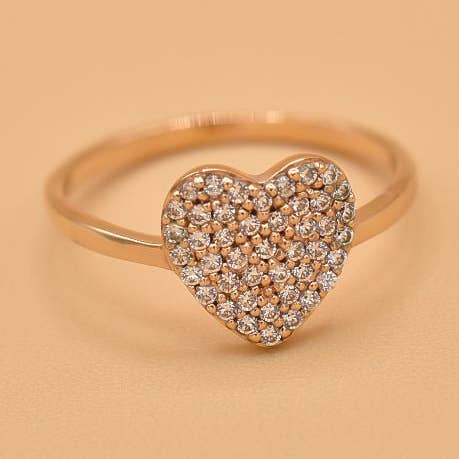 Anel banhado a ouro Mia Óxidos de zircónio por atacado de Coraline Bijoux