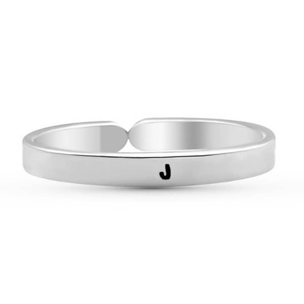 Camilla Limón - Wholesale Band/Stacked Ring - Initial Adjustable, Personalized, Engraved Stacking Ring31