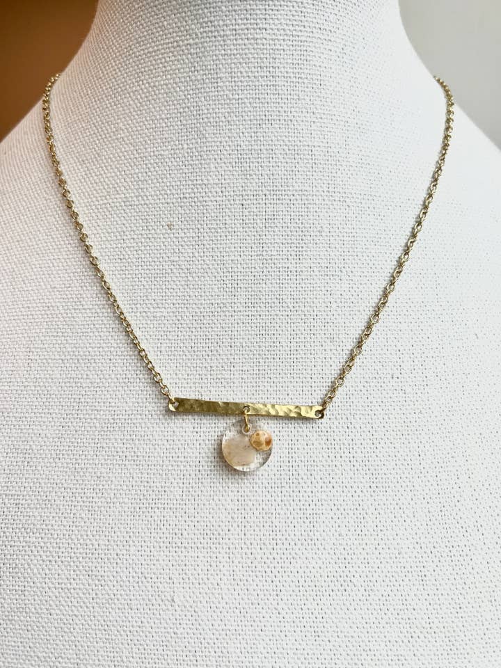 Harpiks bundet sten GF eller Sterling Bar lagdeling vedhæng for engroshandel hos UpCycled Uglies