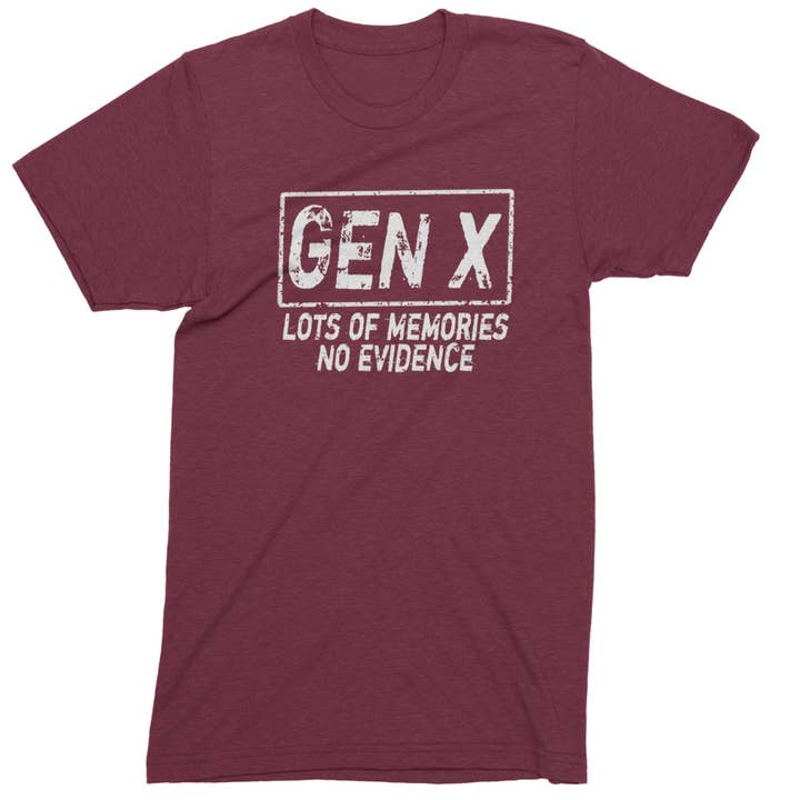 Expression Tees - Wholesale Screen Printed T-Shirt - Men's - Gen X Lots of Memories No Evidence Nostalgia Mens T-shirt7