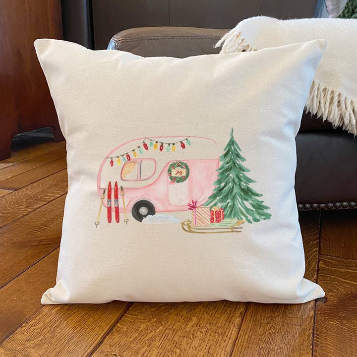 Christmas Camper - Square Canvas Pillow for wholesale by North & Pine
