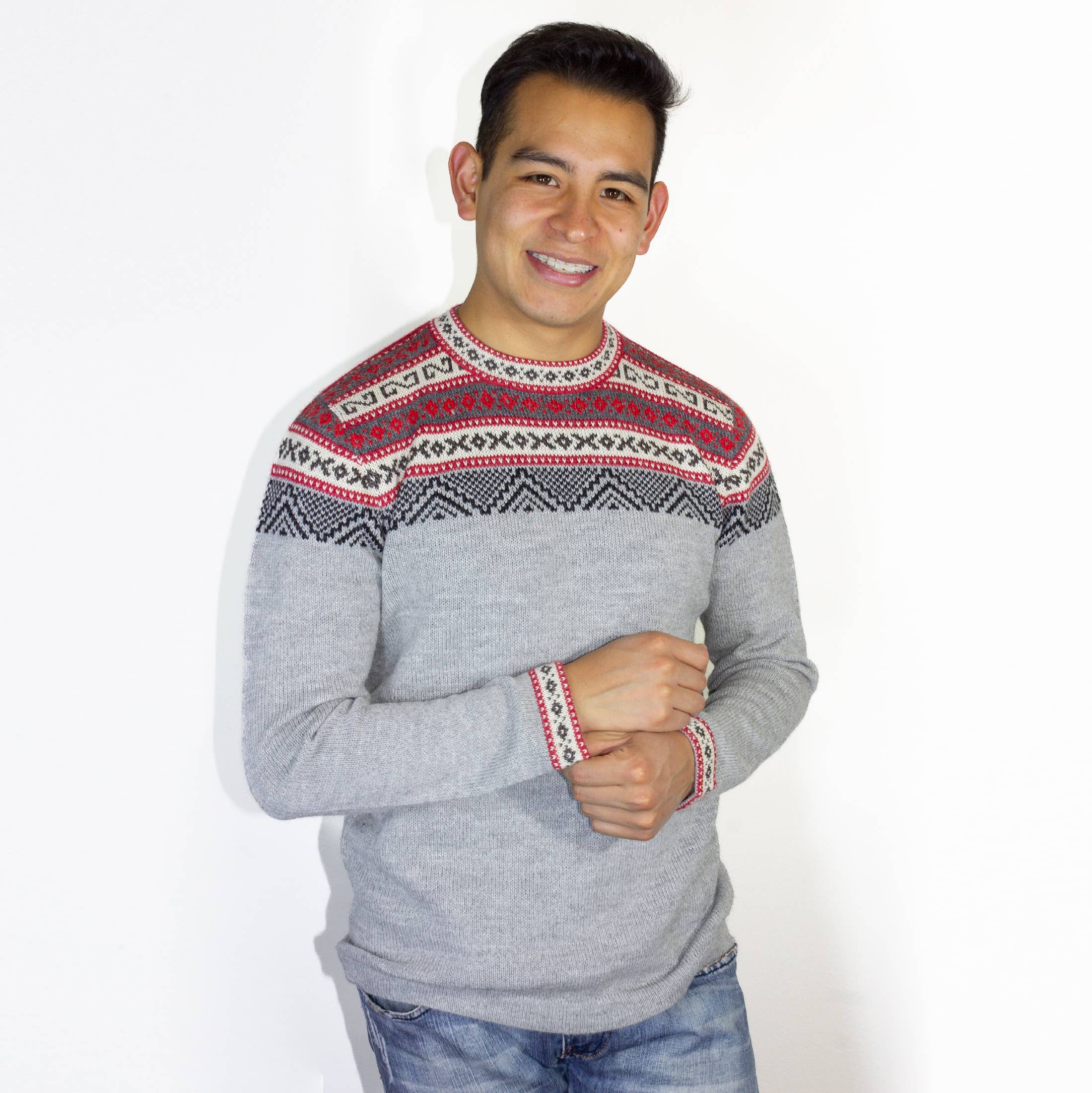 L.A.M Bolivia – wholesale Knitted jumper – Women′s – Alpaca Sweater Andes9