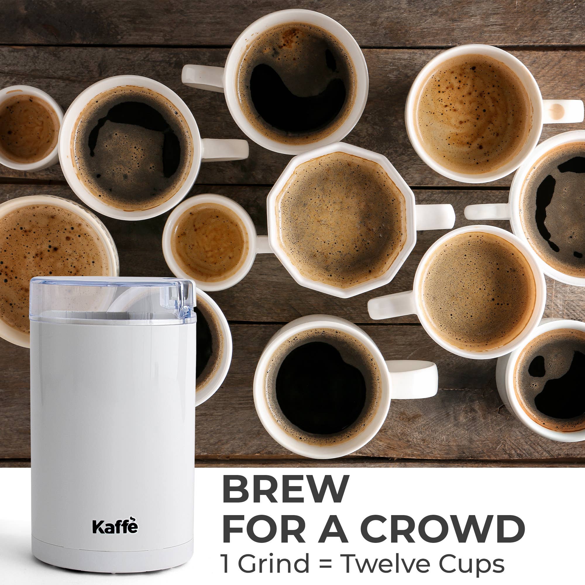 Kaffe - Wholesale Coffee Grinder - Kaffe Electric Coffee Grinder w/ Cleaning Brush - 3oz18