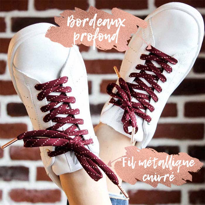 furiouslaces – Großhandel Schnürsenkel – Unisex – Schnürsenkel in Burgunderrot und Kupfer