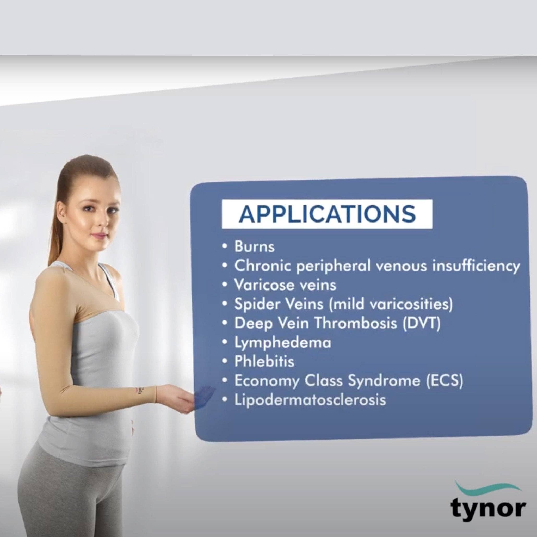 Tynor – wholesale Body brace/support – Compression Arm Sleeve Garment with Shoulder Cover4