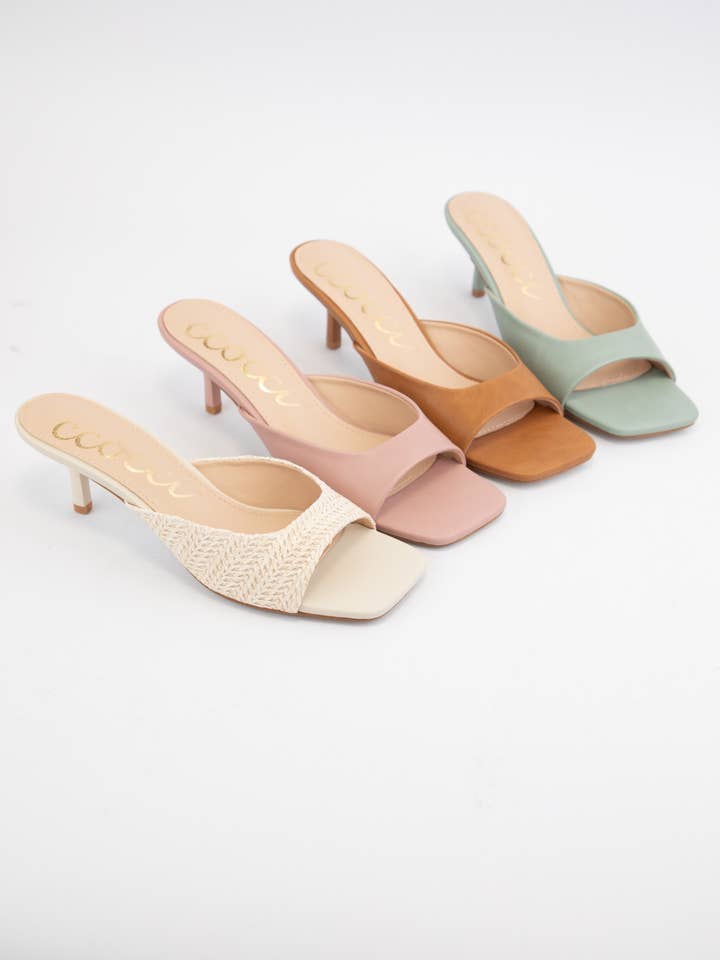 CCOCCI MINI PACK KATIE SEMI SQUARE-TOE SLIP-ON HEEL for wholesale by CCOCCI