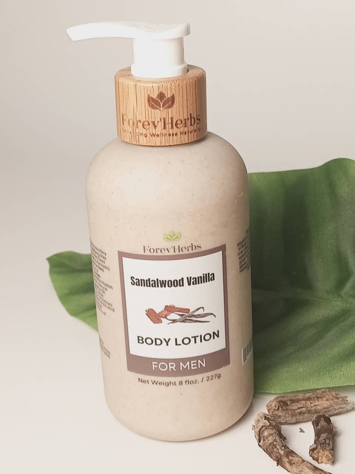 Loción de Sándalo y Vainilla para venta al por mayor de Forev'Herbs