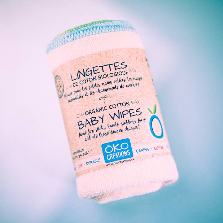 Reusable Organic Cotton Wipes for wholesale by Öko Créations