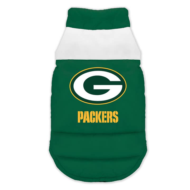 Little Earth Productions - Wholesale Pet Vest - Dog - NFL Green Bay Packers Pet Parka Puffer Vest