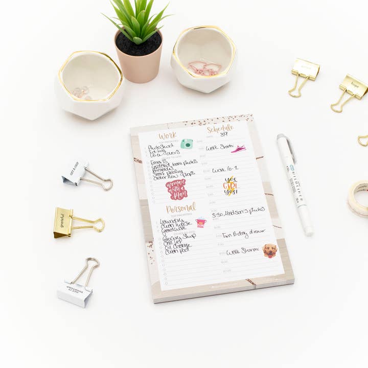 bloom daily planners - Wholesale Notepad - Timed Work & Personal To Do List Pad5