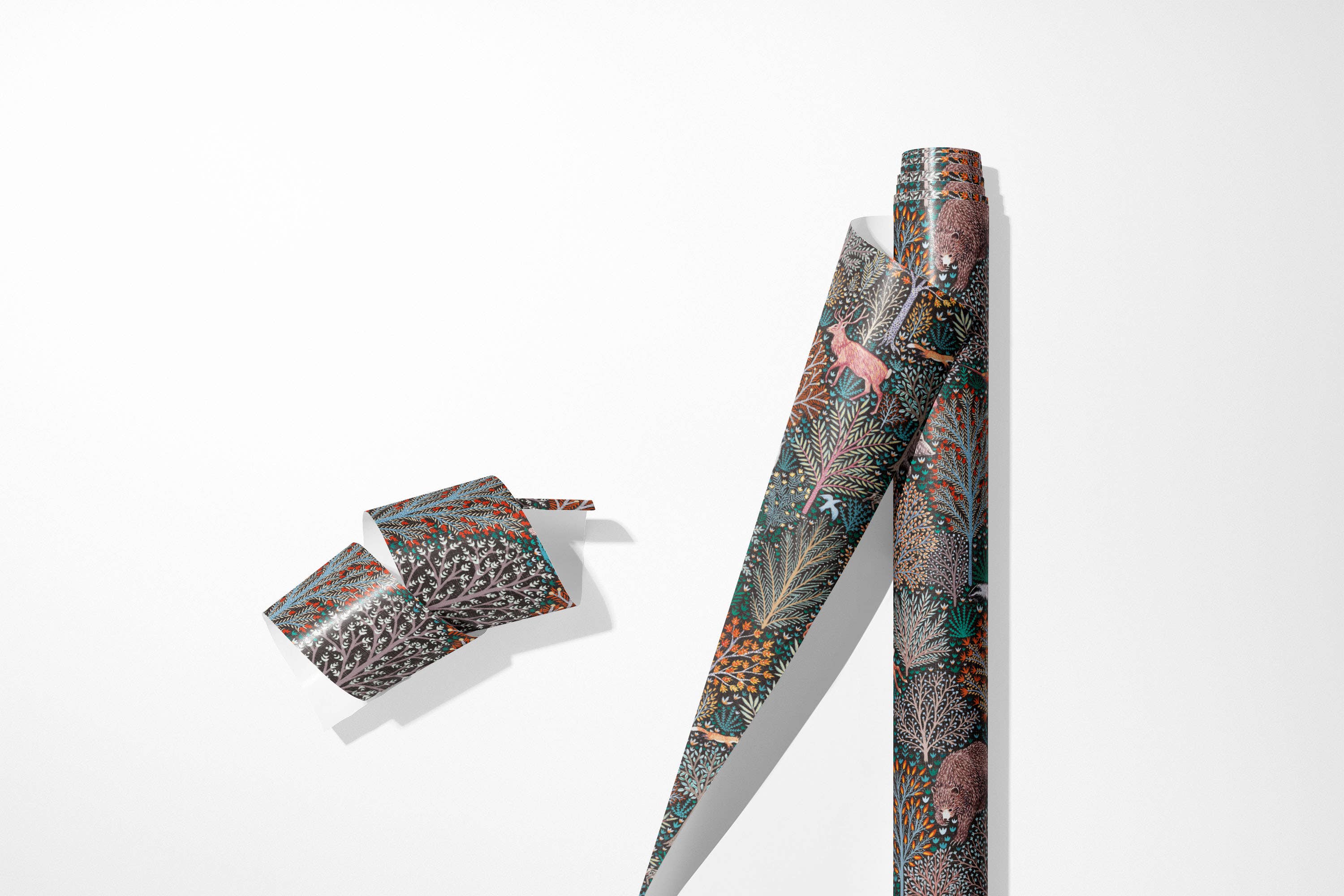 Rebecca Reck Art - Wholesale Flat Wrap - Forest Animals Forest Animals Forest Animals Wrapping Paper4