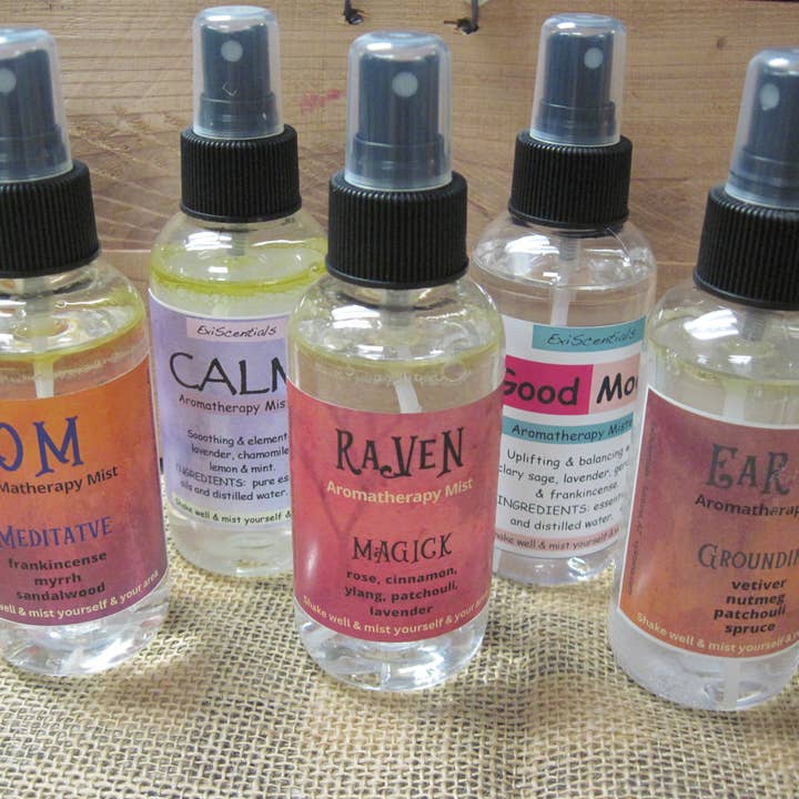 Aromatherapy mists Essential oil sprays for wholesale by ExiScentials