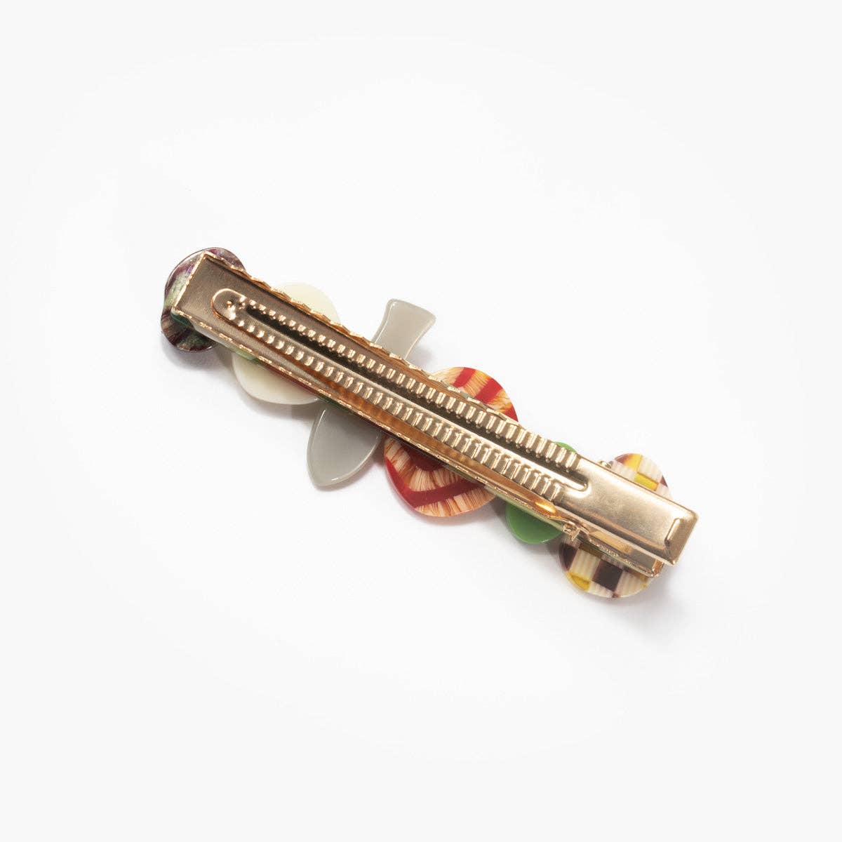 WINONA IRENE - Wholesale Hair Clip - Women's - Hors D’oeuvre Appetizer Multicolor Alligator Hair Clip4